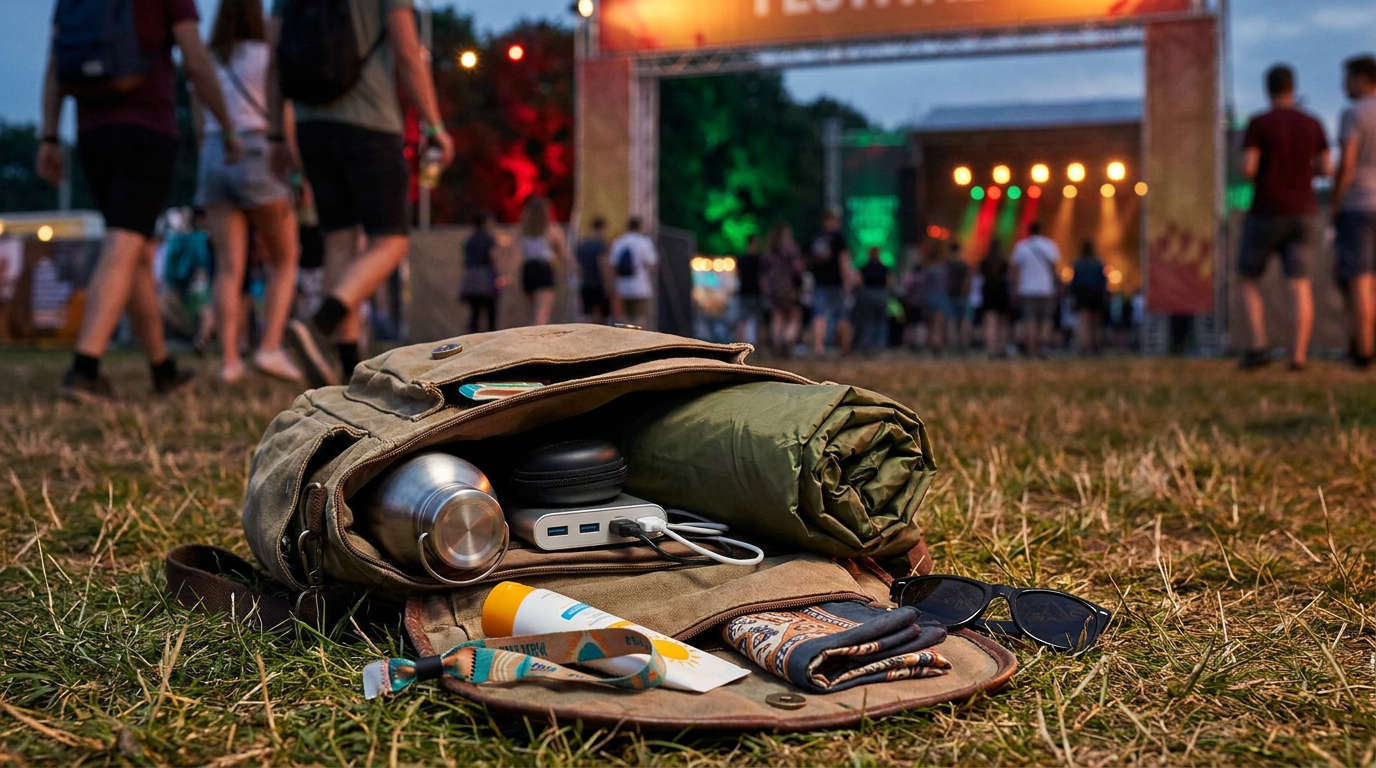 Qué llevar a un festival de música: mochila práctica para un fin de semana