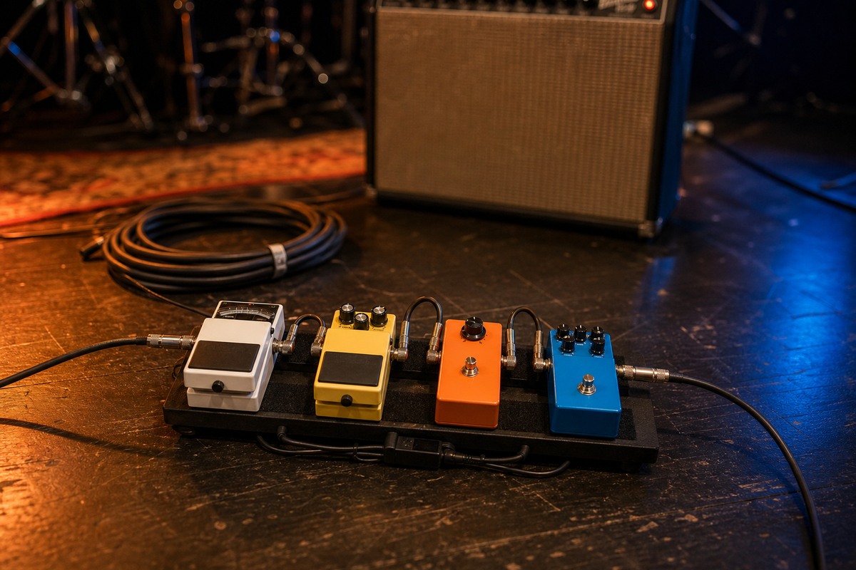 Cómo montar un pedalboard silencioso y fiable para tocar en directo